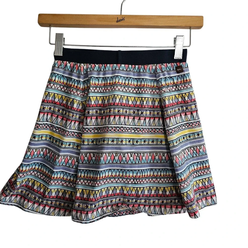 Tea Collection‎ Skirt Colorful Geometric Print Girls Size 10